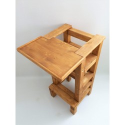 Jídelní stolek na učící věž - lazura s povrchovým ...
